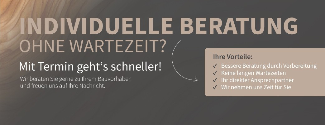 Individuelle Beratung ohne Wartezeit mit Termin